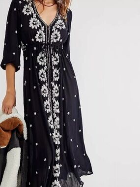 free people cassis midi dress Robe midi Cassis